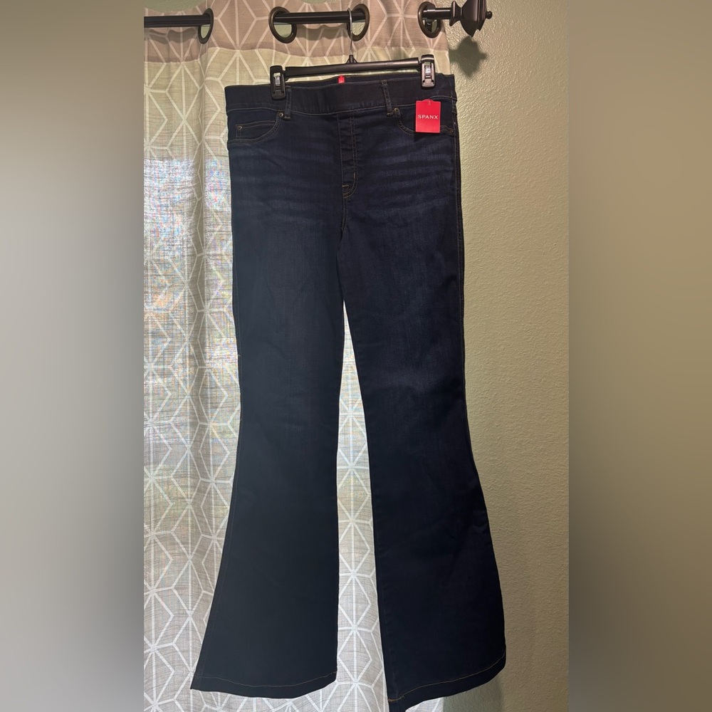 SPANX Dark Indigo Flare Jeans